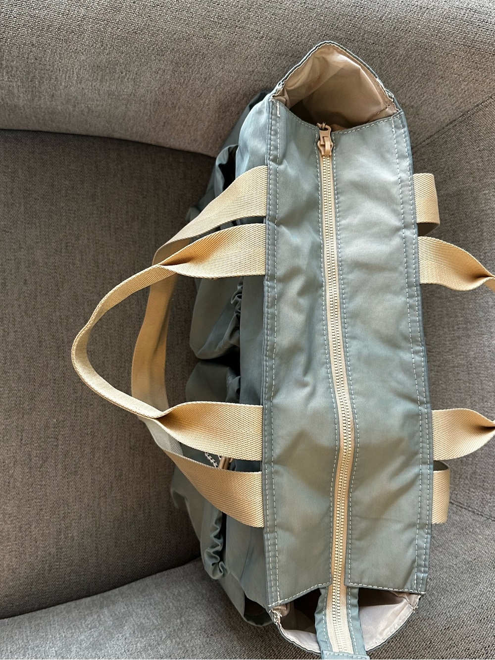 Beige Sport Carryall with Blue Custom Dye - Beis - Picture 2 of 5